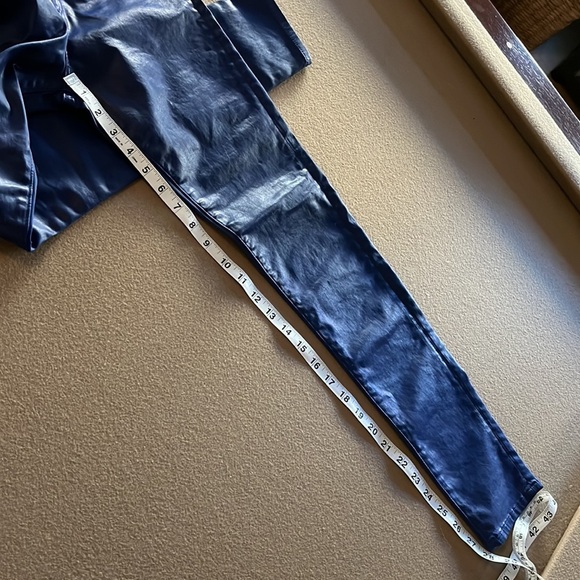 AG Farrah Skinny Ankle High Rise Leatherette Coated Jean- Size 26 R - Picture 13 of 13